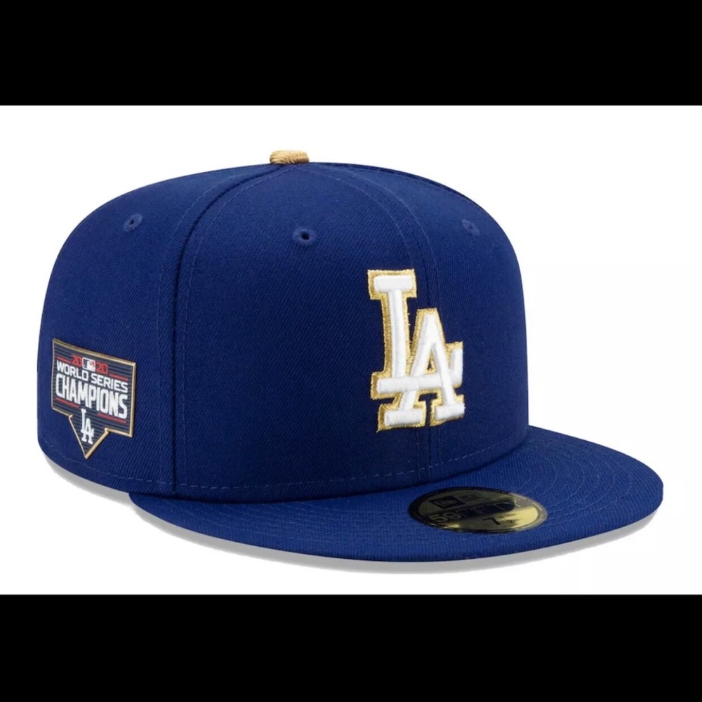 Men's New Era Royal Los Angeles Dodgers 2021 Gold Program 59FIFTY Fitted Hat.